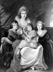 Portrait of Szczęsna (Józefina Amalia) Potocka with Children